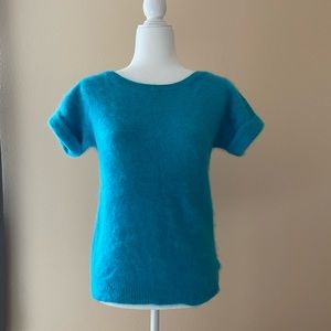 Short-Sleeved Angora Top Sz. M
